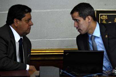 Edgar Zambrano e Juan Guaidó