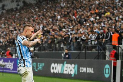 SÃO PAULO - SP - 18/08/2018 - Corinthians x GrÃªmio: Convocado para a seleÃ§Ã£o brasileira, Everton marca gol durante a partida, que aconteceu nesta terÃ§a-feira (14) na Arena Corinthians. Foto: Anderson Rodrigues / AgÃªncia F8