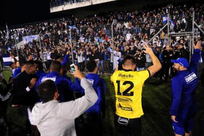  BENTO GONÇALVES, RS, BRASIL, 12/05/2019. Esportivo x Guarani, jogo de volta das semifinais da Divisão de Acesso. (Porthus Juniopr/Agência RBS)