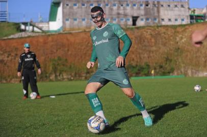  CAXIAS DO SUL, RS, BRASIL, 16/05/2019 - Equipe do Juventude treina para enfrentar o Boa Esporte. NA FOTO: zagueiro Sidimar. (Marcelo Casagrande/Agência RBS)