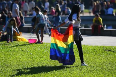  PORTO ALEGRE - BRASIL - A edição 2018 da Parada de Luta LGBTI de Porto Alegre na Redenção, em Porto Alegre. (FOTO: LAURO ALVES)