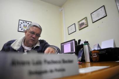  BENTO GONÇALVES, RS, BRASIL 15/08/2018Garibaldi e Bento Gonçalves enfrenta onda de violência por causa do tráfico de drogasNa foto, delegado Álvaro Becker, titular da 2ª DP de Bento Gonçalves. (Lucas Amorelli/agência RBS)