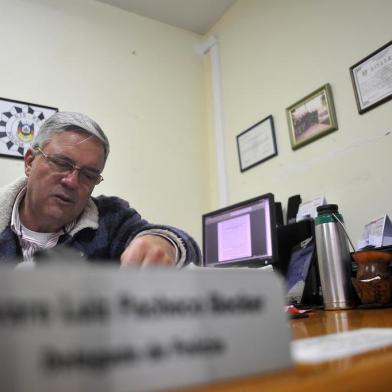  BENTO GONÇALVES, RS, BRASIL 15/08/2018Garibaldi e Bento Gonçalves enfrenta onda de violência por causa do tráfico de drogasNa foto, delegado Álvaro Becker, titular da 2ª DP de Bento Gonçalves. (Lucas Amorelli/agência RBS)