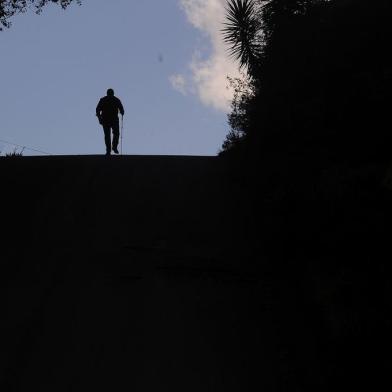  CAXIAS DO SUL, RS, BRASIL, 16/05/2019 - A história de Gilberto Galafassi tem ligação direta com a estrada dos Romeiros. Além de ter crescido próximo ao Santuário de Caravaggio, a estrada leva o nome de seus antepassados. (Marcelo Casagrande/Agência RBS)