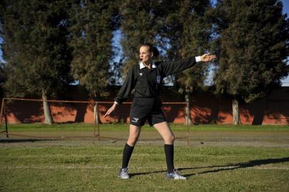  FARROUPILHA, RS, BRASIL - 17/05/2019 - Ivani De Gregori, primeira árbitra gaúcha que integrou o quadro FIFA. Pauta sobre representatividade feminina nos apitos do Rio Grande do Sul (FOTO: ANSELMO CUNHA/AGENCIA RBS)