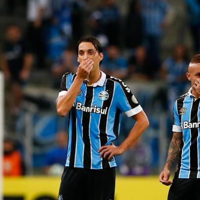 Grêmio enfrenta o Atlético-MG na Arena pela sexta rodada do Brasileirão. Na foto, Geromel