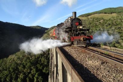 Passeio de trem em Vacaria em 2018