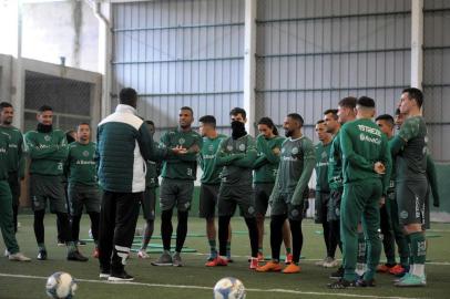  CAXIAS DO SUL, RS, BRASIL. 31/05/2019Treino do Juventude antes do jogo contra o Atlético do Acre, pela série C do campeonato brasileiro. (Lucas Amorelli/Agência RBS)