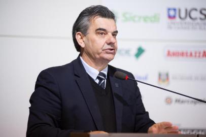 Presidente da CIC,Ivanir Gasparin, durante reunião-almoço desta segunda-feira, 3 de junho de 2019. 