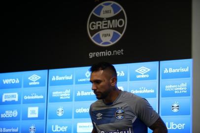  PORTO ALEGRE, RS, BRASIL - Treino do Grêmio. Jogador Montoya.