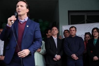  CAXIAS DO SUL, RS, BRASIL (03/06/2019)Inauguração da UBS São Vicente com a presenção do prefeito de Caxias do Sul, Daniel Guerra. (Antonio Valiente/Agência RBS)