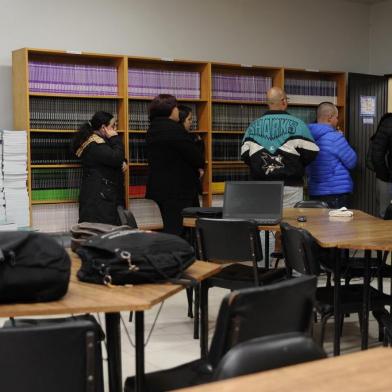  CAXIAS DO SUL, RS, BRASIL (04/06/2019)Estudantes estão sem professores desde fevereiro. na foto, Aluna Marjorie Chenet. (Antonio Valiente/Agência RBS)