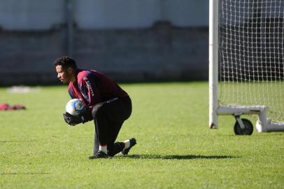  CAXIAS DO SUL, RS, BRASIL (17/05/2019)Treino do Ser Caxias no Estádio Centenário. Na foto, goleiro Lee.  (Antonio Valiente/Agência RBS)