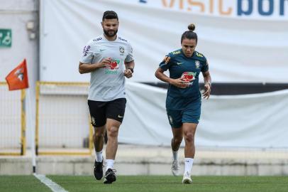 Fábio Guerreiro e Marta ¿ Treino da Seleção Feminina ¿ Estádio do Portimonense ¿ Portimão