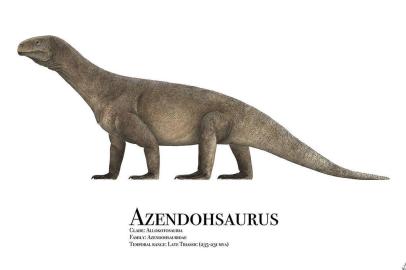 In a photo from Liam Elward, an artists impression of Azendohsarus, an early archosaur whose resting metabolism was higher than that of most living ectotherms. In a photo from Liam Elward, an artists impression of Azendohsarus, an early archosaur whose resting metabolism was higher than that of most living ectotherms. Crocodiles have changed remarkably over millions of years, and at one point may even have been warmblooded. (Liam Elward via The New York Times) -- NO SALES; FOR EDITORIAL USE ONLY WITH NYT STORY SCI CROCODILES ANCESTRY BY ASHER ELBEIN FOR JUNE 3, 2019. ALL OTHER USE PROHIBITED. --Editoria: ALocal: UNDATEDIndexador: LIAM ELWARDFonte: LIAM ELWARDFotógrafo: HO