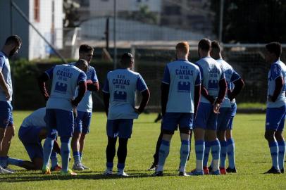  CAXIAS DO SUL, RS, BRASIL, 07/06/2019Treino do SER Caxias no centenário antes da partida contra o São Caetano no Estádio Anacleto Campanela pela série D do campeonato brasileiro. (Lucas Amorelli/Agência RBS)