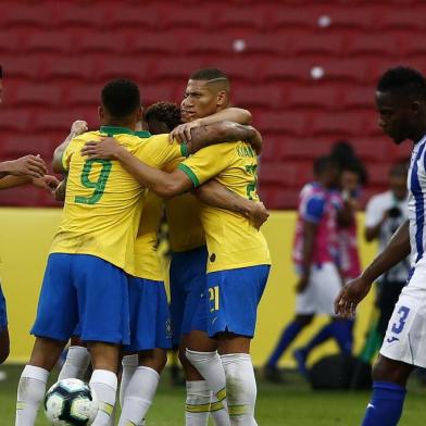  PORTO ALEGRE, RS, BRASIL, 09/06/2019- Brasil x Honduras: Amistoso da seleção no estádio Beira-Rio. (FOTOGRAFO: MATEUS BRUXEL / AGENCIA RBS)