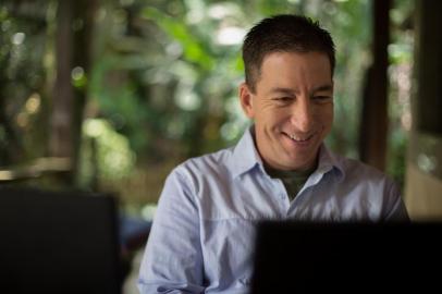 Glenn Greenwald, jornalista que divulgou segredos relevados por Edward Snowden sobr a espionagem da NSA, agência de informações dos EUA