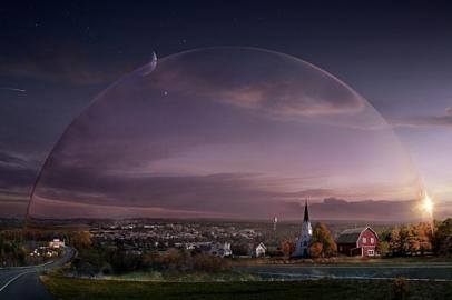 UNDER THE DOME, which premieres Monday, June 24 (10:00-11:00 PM, ET/PT) on CBS, is based on Stephen KingÃ¢Â?Â?s best-selling novel about a small town that is suddenly and inexplicably sealed off from the rest of the world by a massive transparent dome.  The townÃ¢Â?Â?s inhabitants must deal with surviving the post-apocalyptic conditions while searching for answers to what this barrier is, where it came from and if and when it will go away.  Photo: CBS/ CBS Ã?Â©2013 CBS Broadcasting Inc. All Rights Reserved.