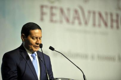  BENTO GONÇALVES, RS, BRASIL, 14/06/2019Abertura da FenaVinho com a participação do vice presidente José Mourão(Lucas Amorelli/Agência RBS)