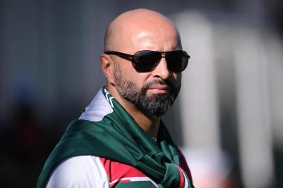 CAXIAS DO SUL, RS, BRASIL (20/05/2019)Jogo treino entre Ser Caxias e Brasil-Fa no CT em Caxias do Sul. Na foto, técnico do Brasil-Fa Alê Menezes. (Antonio Valiente/Agência RBS)