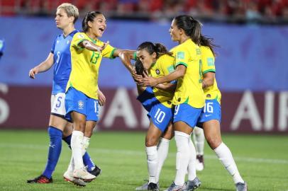  Brasil enfrenta a Italia pela Copa do Mundo feminina. Rener Pinheiro / MoWA Press