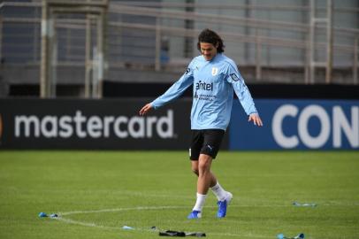  PORTO ALEGRE, RS, BRASIL, 19/06/2019- Treino da seleção uruguaia no CT do Grêmio. Na foto- Edinson Cavani´.  (FOTOGRAFO: FERNANDO GOMES / AGENCIA RBS)