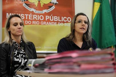  FARROUPILHA, RS, BRASIL (19/06/2019)Promotoras de Justiça Jeanine Mocellin e  Claudia Formolo Hendler apresentaram detalhes de investigação de desvio de valores pelo vereador de Farroupilha  Raul Herpich. (Antonio Valiente/Agência RBS)