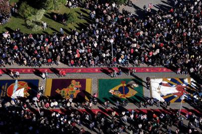  FLORES DA CUNHA, RS, BRASIL (20/06/2019) Milhares de pessoas participam das celebrações de Corpus Christi em Flores da Cunha.(Antonio Valiente/Agência RBS)