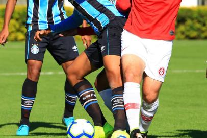 Jogo entre Grêmio e Inter pelo Campeonato Brasileiro de Aspirantes, na Morada dos Quero-Queros, em Alvorada. 20/06/2019