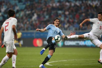  PORTO ALEGRE, RS, BRASIL, 20/06/2019- Uruguai x Japão, jogo válido pela Copa América. (FOTOGRAFO: JEFFERSON BOTEGA / AGENCIA RBS)Indexador: Jeff Botega