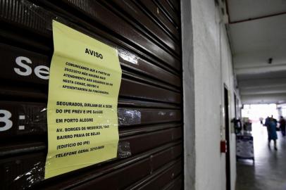  VIAMÃO, RS, BRASIL, 17-06-2019: Sala de atendimento do Ipe em Viamão fechada desde março. Cidadãos sofrem com o fechamento de diversos serviços na cidade. (Foto: Mateus Bruxel / Agência RBS)