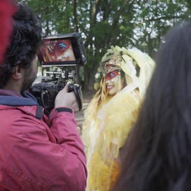 Bloco da Laje grava clipe da música Recanto Africano no Recanto Europeu do Parque da Redenção.