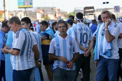 Torcida argentina para Catar x Argentina na Arena pela Copa América