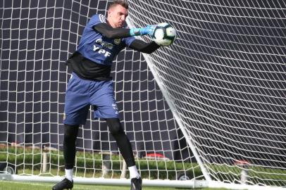  PORTO ALEGRE-RS- BRASIL- 24/06/2019- Seleção argentina faz treino no CT do Internacional. Treino do goleiro Franco Armani.  FOTO FERNANDO GOMES/ ZERO HORA.