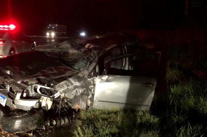 Acidente onde criança de quatro anos morreu em Nova Hartz. Foto: Felipe Laux/Jornal Repercussão