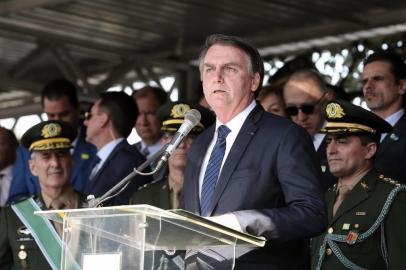 Data: 03/07/2019São PauloPalavras do Presidente da República, Jair Bolsonaro, em solenidade de Passagem do Comando Militar do Sudeste.Foto: Marcos Corrêa/PR