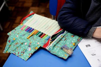  CAXAIS DO SUL, RS, BRASIL (02/07/2019)Algumas escolas de Caxias deixaram suas sedes para locais que eram para ser temporários ou provisorios, mas acabaram se tornando pérmanentes.Escola Atiliano Pinguelo está funcionando em prédio alugado do antigo colégio Mutirão no bairro Nossa Senhora de Lourdes. A escola ficava no Bairro Diamantino. (Antonio Valiente/Agência RBS)