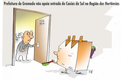  Charge do Iotti para o Pioneiro de 05/07/2019