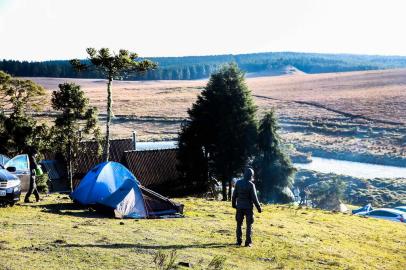  SAO JOSE DOS AUSENTES, RS, BRASIL - 06/07/2019 - Ambiental de frio antes do evento de canyonismo. (Foto: MARCO FAVERO/ Agência RBS)