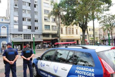  CAXIAS DO SUL, RS, BRASIL (13/02/2017) Guarda Municipal de Caxias do Sul. Guarda Municipal 2017 recebe outras incumbências. (Roni Rigon/pioneiro).