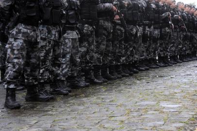  CAXIAS DO SUL, RS, BRASIL, 03/08/2018 - Brigada Militar recebe reforço para diminuir número de homicídios na cidade. Uma das ações será uma varredura nas regiões dominadas por facções. (Marcelo Casagrande/Agência RBS)