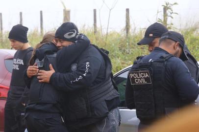  MONTENEGRO, RS, BRASIL - 16/07/2019 - Cerco a 3km do local onde policial civil foi morto em Montenegro.