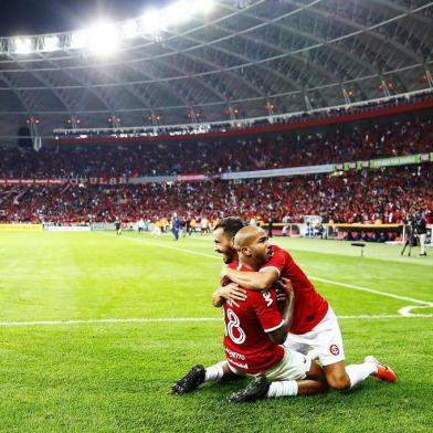  PORTO ALEGRE, RS, BRASIL - Partida entre Internacional e Palmeiras, válida pela Copa do Brasil 2019, no Estádio Beira Rio, em Porto Alegre (RS), nesta quarta-feira (17)