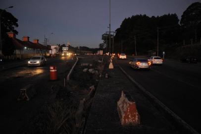  CAXIAS DO SUL, 17/07/2019 - Obras no novo acesso a Forqueta, no antigo pedágio. (Marcelo Casagrande/Agência RBS)