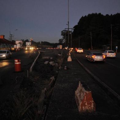  CAXIAS DO SUL, 17/07/2019 - Obras no novo acesso a Forqueta, no antigo pedágio. (Marcelo Casagrande/Agência RBS)