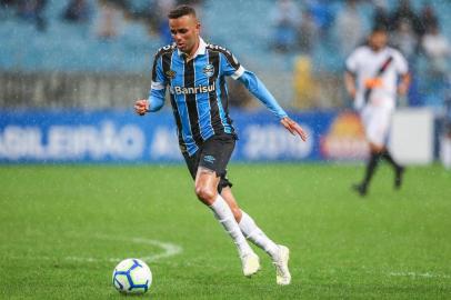 RS - FUTEBOL/CAMPEONATO BRASILEIRO 2019 /GREMIO X VASCO - ESPORTES - Lance da partida entre Grêmio e Vasco Luan disputada na noite deste sabado, na Arena do Gremio, em partida valida pela Campeonato Brasileiro 2019. FOTO: LUCAS UEBEL, GRÊMIO, DIVULGAÇÃO