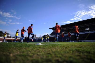  CAXIAS DO SUL, RS, BRASIL, 28/06/2019 - Equipe da Ser Caxias treina para enfrentar o Cianorte no próximo domingo. (Marcelo Casagrande/Agência RBS)