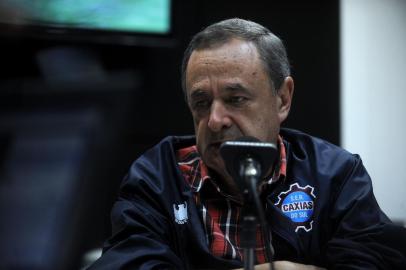  CAXIAS DO SUL, RS, BRASIL, 26/03/2019 - Show dos esportes local com o convidado José Caetano Setti, vice-presidente de futebol da equipe Ser Caxias. Apresentação de Eduardo Costa e Cristiano Daros. (Marcelo Casagrande/Agência RBS)