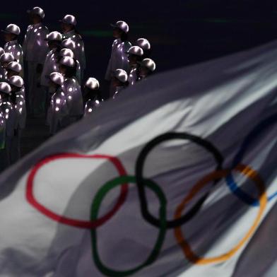  RIO DE JANEIRO, BRASIL, 21-08-2016. Cerimônia de encerramento da Olimpiadas Rio 2016 no Maracanã.Editoria: SPOLocal: Rio de JaneiroIndexador: MANAN VATSYAYANASecao: sports eventFonte: AFPFotógrafo: STF